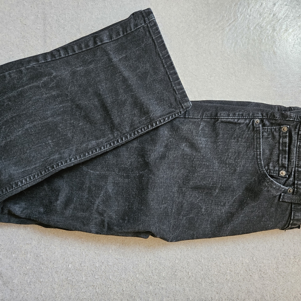Levi's Dark Gray Straight Jeans for Men